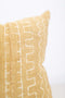 Light Mustard Mudcloth Pillow 104