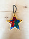 Embroidered Star Shaped Plush Ornaments