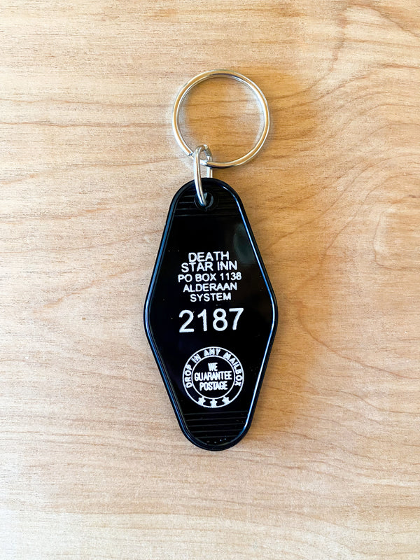 Death Star Motel Keychain
