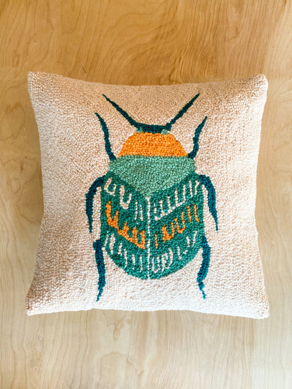 Garden Beetle Hook Pillow