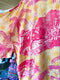 Raspberry Tropical Toile Kimono